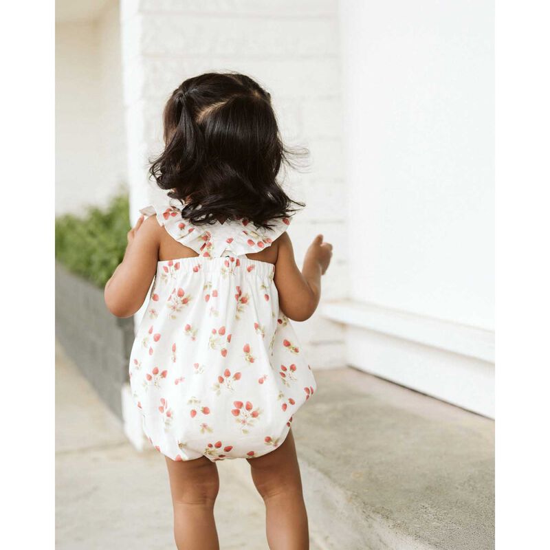 B&eacute;b&eacute; Poppy Strawberry Print Romper image number 2